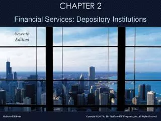 Overview of Depository Institutions