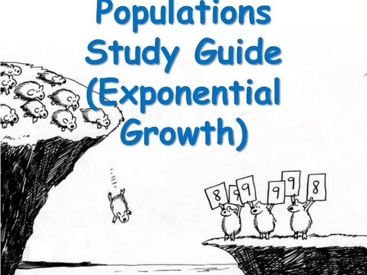 populations study guide exponential growth