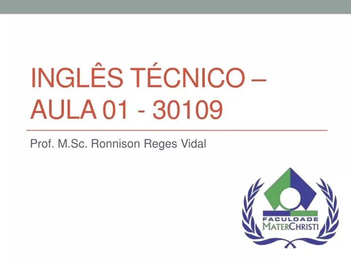 ingl s t cnico aula 01 30109