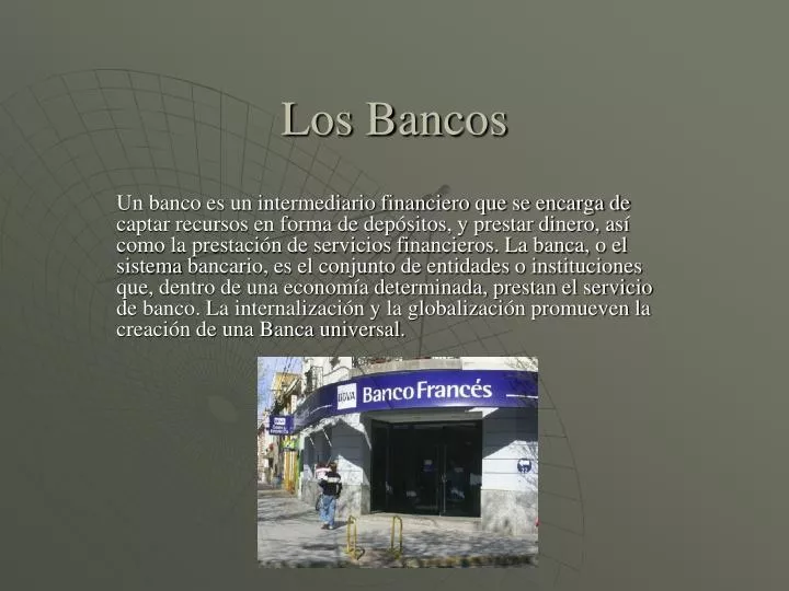 los bancos