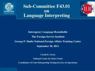 Interagency Language Roundtable The Foreign Service Institute