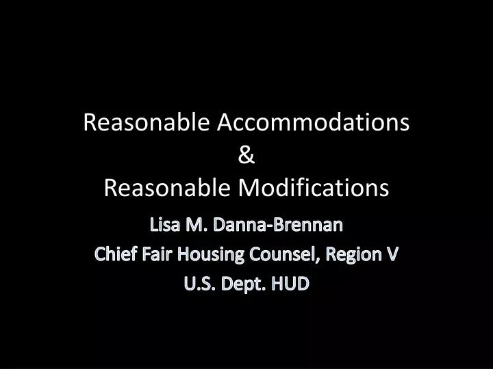 reasonable accommodations reasonable modifications