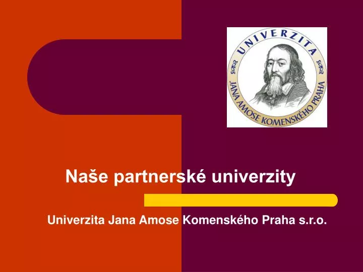 univerzita jana amose komensk ho praha s r o