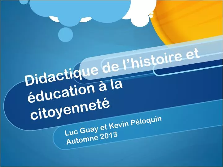 didactique de l histoire et ducation la citoyennet