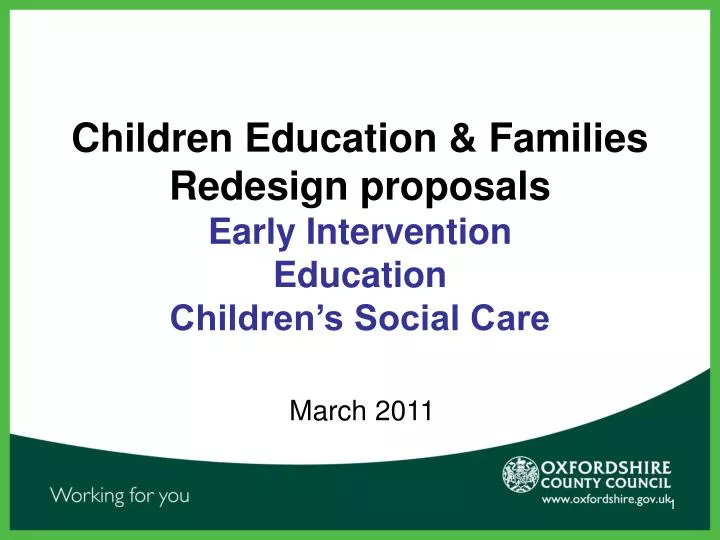 children education families redesign proposals early intervention education children s social care