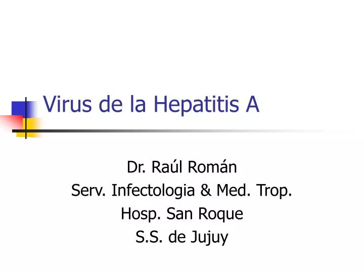 virus de la hepatitis a
