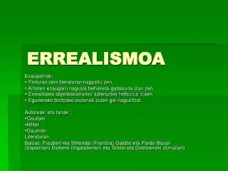 errealismoa
