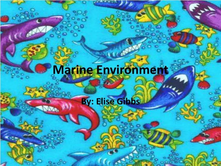 marine environment