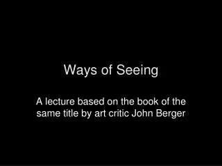 Ways of Seeing