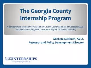 The Georgia County Internship Program