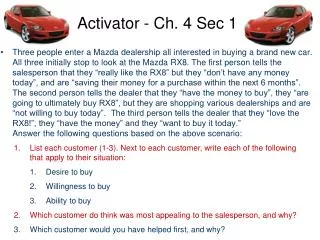 Activator - Ch. 4 Sec 1