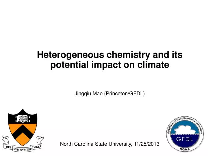 heterogeneous chemistry and its potential impact on climate