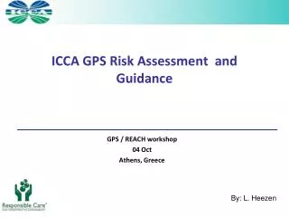 ICCA GPS Risk Assessment and Guidance