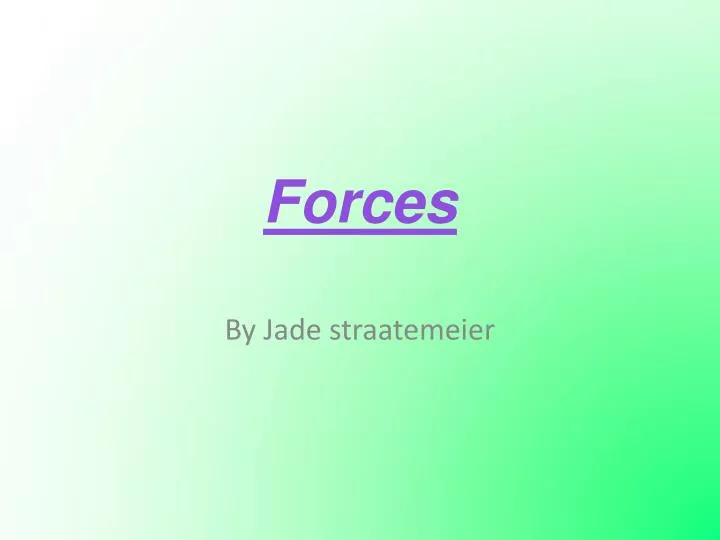 forces