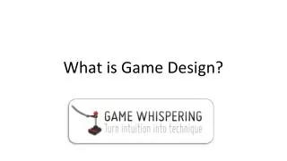 What is Game Design?