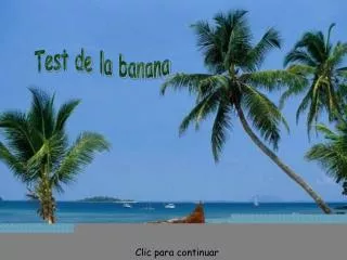 test de la banane