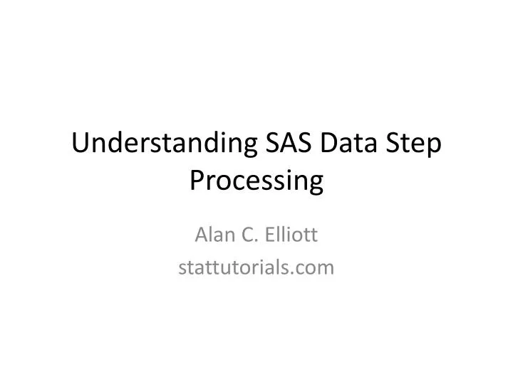 understanding sas data step processing