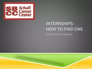 Internships: How to Find one