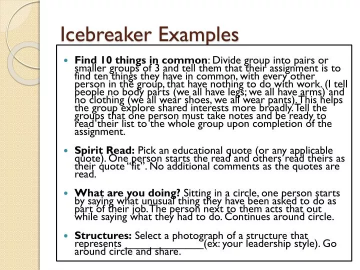 icebreaker examples