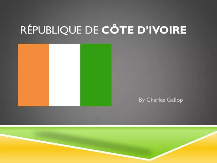 r publique de c te d ivoire