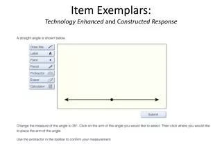 Item Exemplars: Technology Enhanced and C onstructed Response