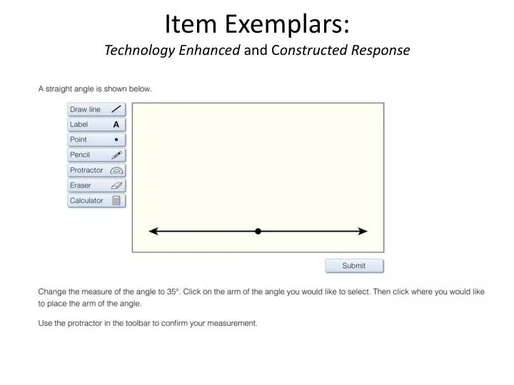 item exemplars technology enhanced and c onstructed response