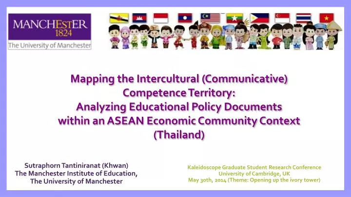 sutraphorn tantiniranat khwan the manchester institute of education the university of manchester