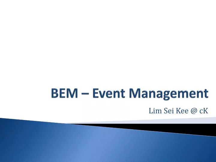 bem event management