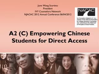 A2 (C) Empowering Chinese Students for Direct Access