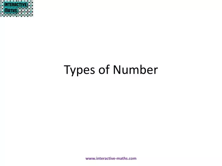 types of number