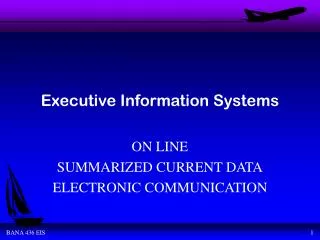 Executive Information Systems