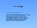 Cosmology - slide 1