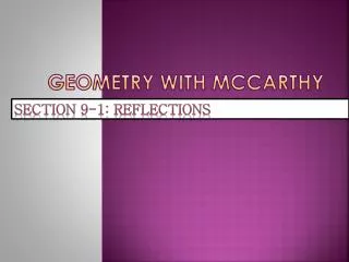 geometry with mccarthy