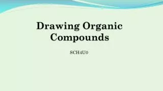 drawing organic compounds