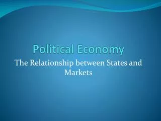 Political Economy