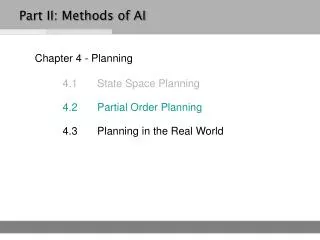 Chapter 4 - Planning