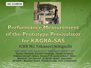 Performance Measurement of the Prototype Pre-isolator for KAGRA-SAS