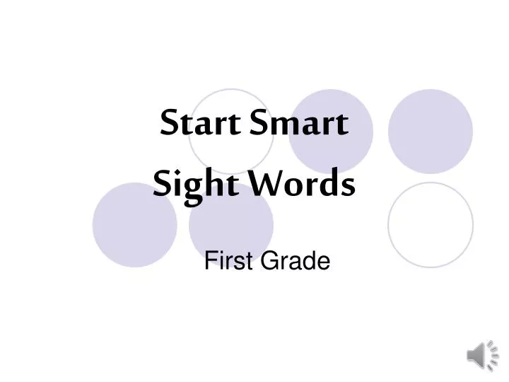 start smart sight words