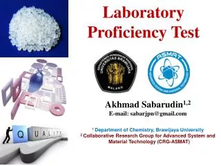 Laboratory Proficiency Test
