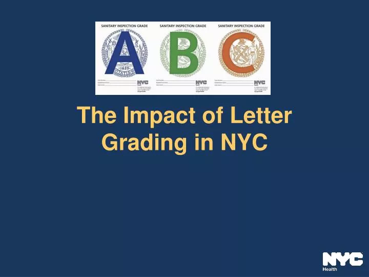 the impact of letter grading in nyc