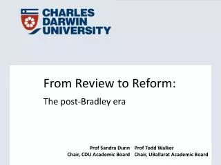 From Review to Reform: