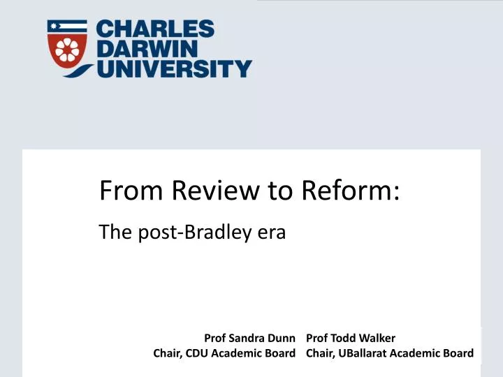 from review to reform