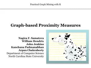 Graph-based Proximity Measures