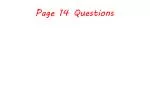 Page 14 Questions - slide 1