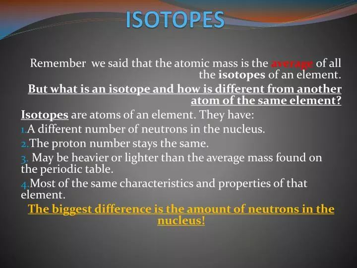 isotopes