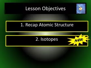 1. Recap Atomic Structure