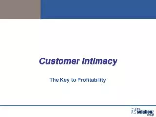 Customer Intimacy