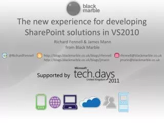 the new experience for developing sharepoint solutions in vs2010