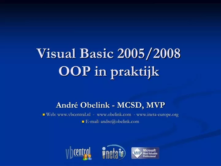 visual basic 2005 2008 oop in praktijk