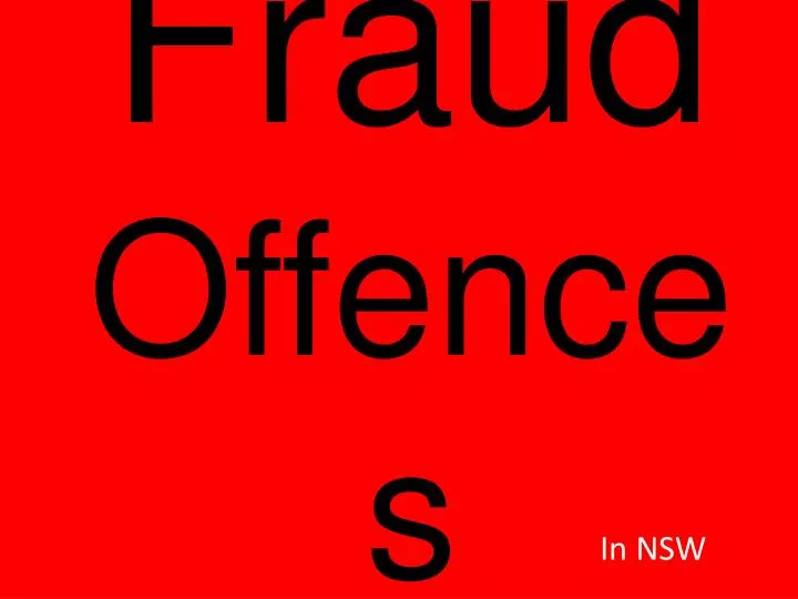 fraud offences